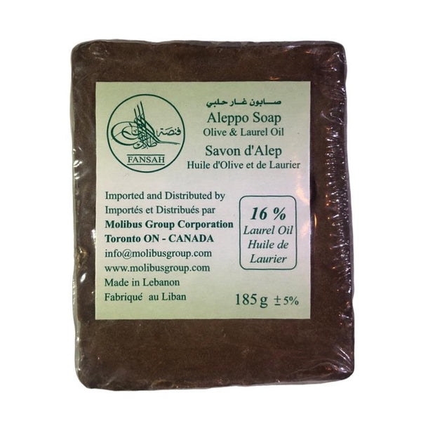 ⁨Traditional Aleppo Laurel Soap by Fansa 16% | صابون غار حلبي شعبي من فنصة⁩⁩